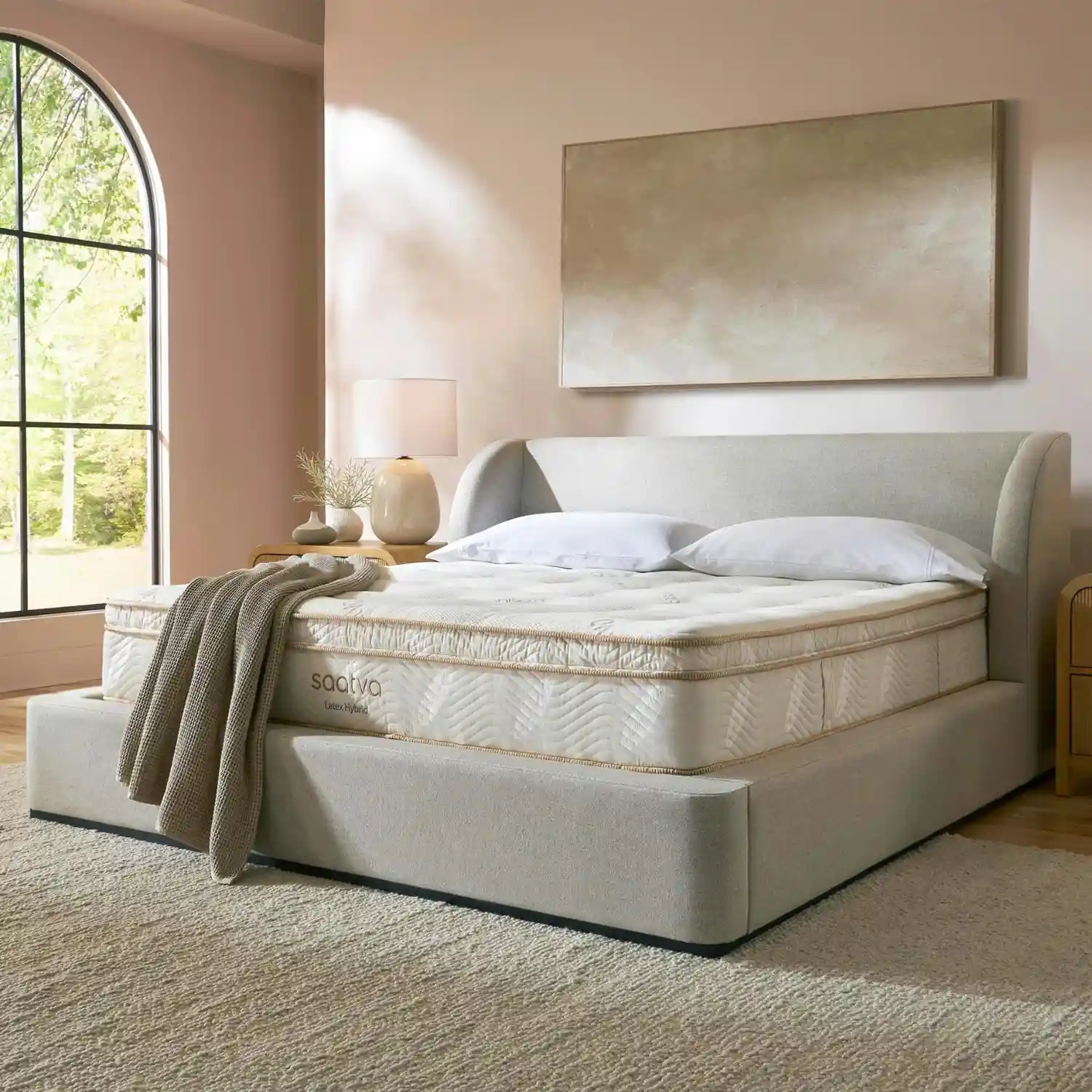 “Saatva Zenhaven Latex Mattress” with two distinct reversible comfort sides