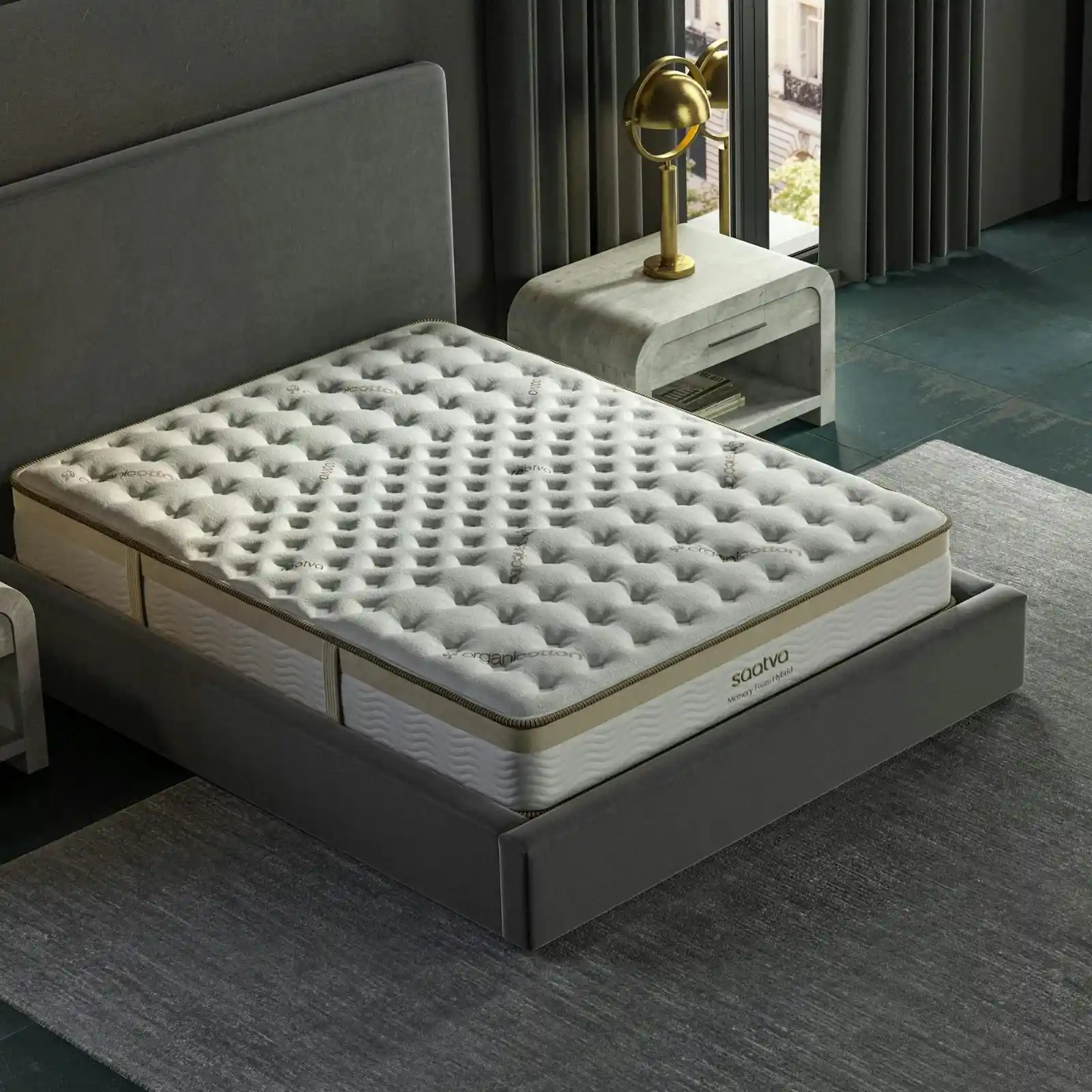 “Saatva Zenhaven Latex Mattress” with two reversible comfort options for a personalized sleep experience
